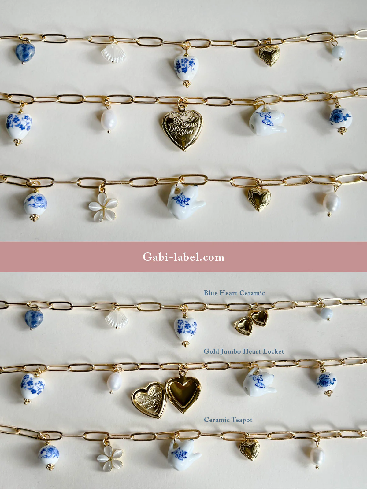 Eclectic Charm Necklace - Gold Jumbo Heart Locket - Image 7