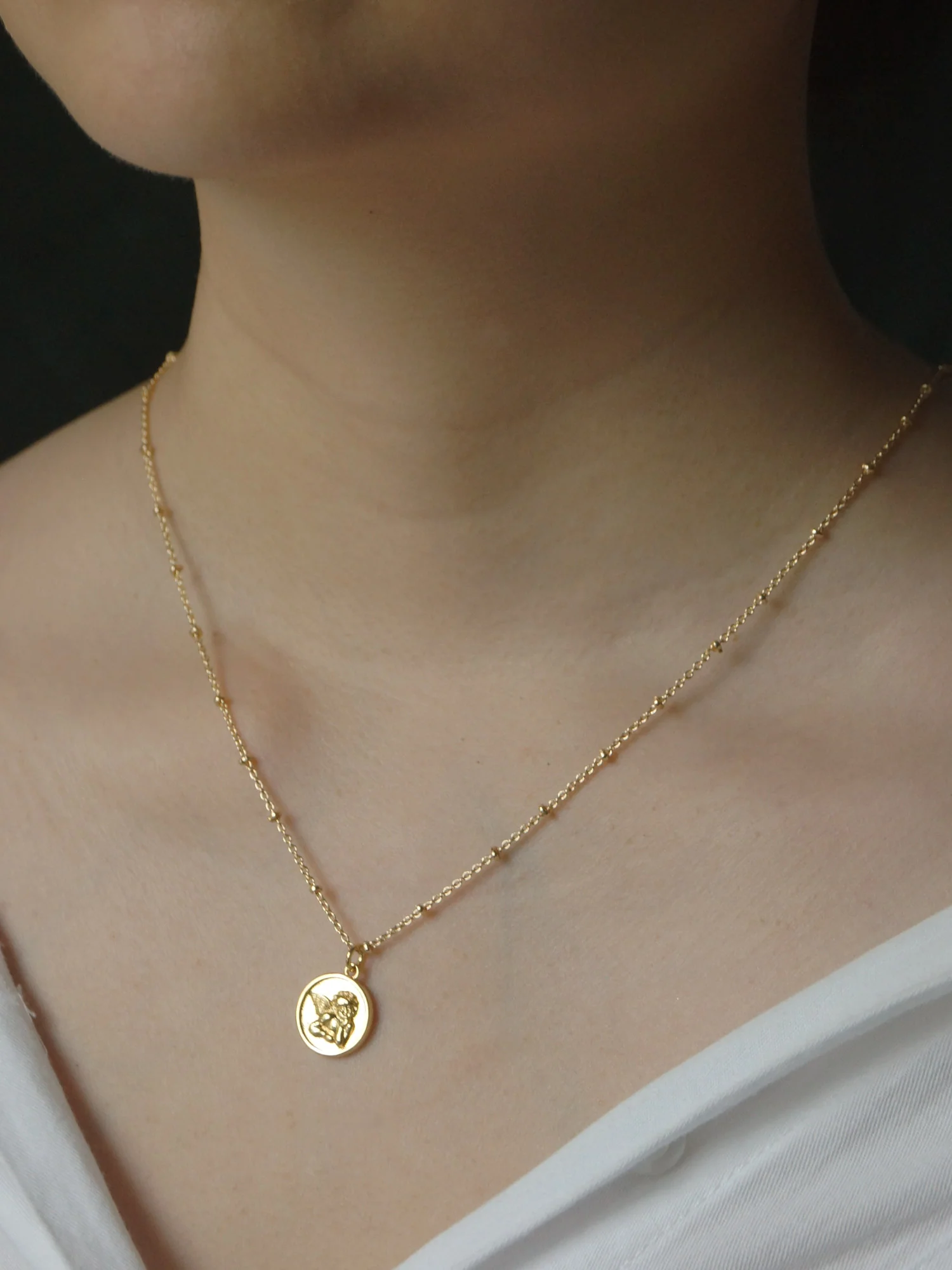 Endless Love Cupid Necklace *18K Gold-plated - Image 2