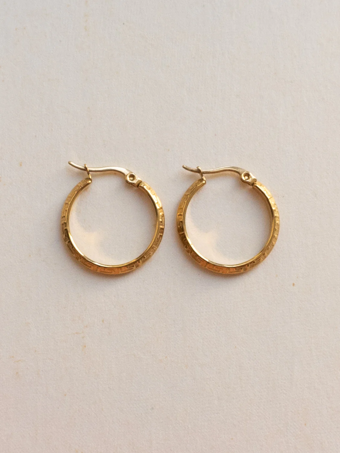 Gold Grecian Hoops