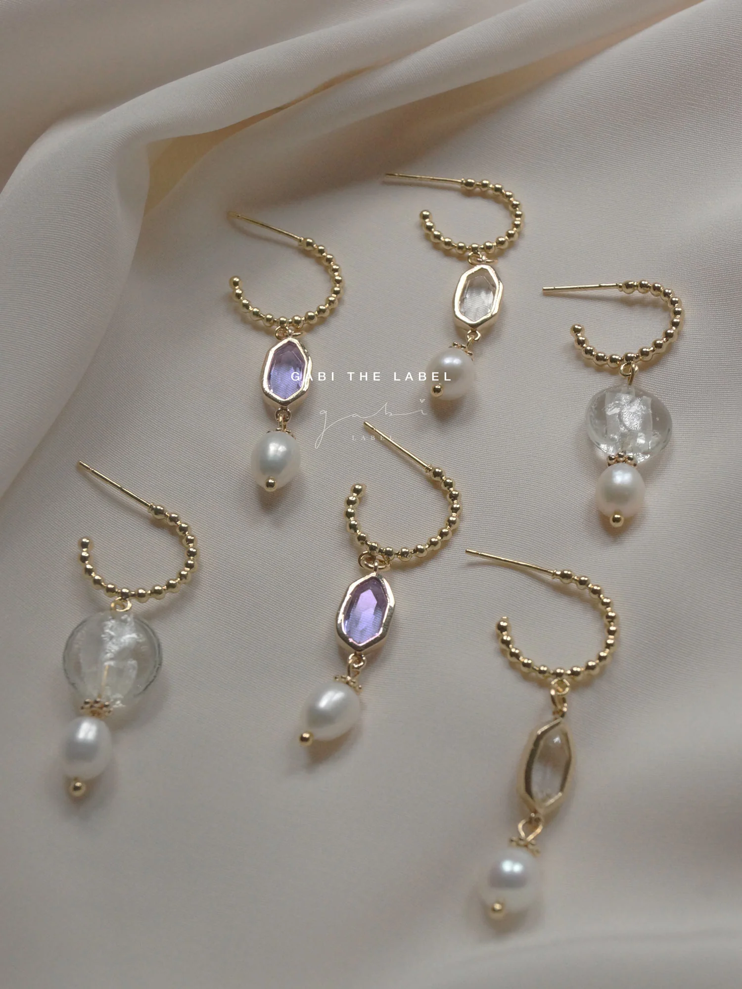 Ingrid Earrings - Clear *18K Gold-plated - Image 4