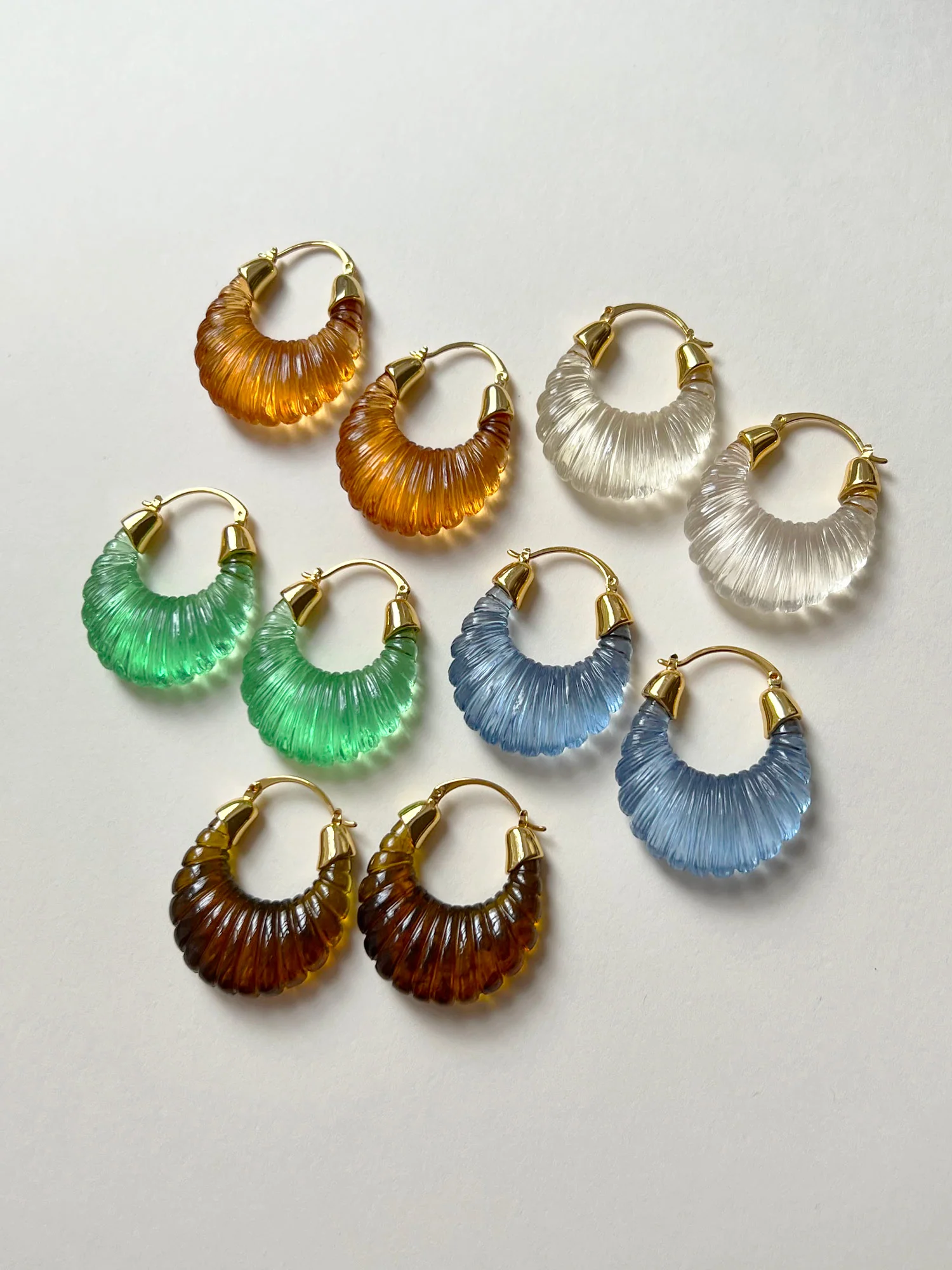 Sculptural Hoops Maxi - Dark Brown - Image 4